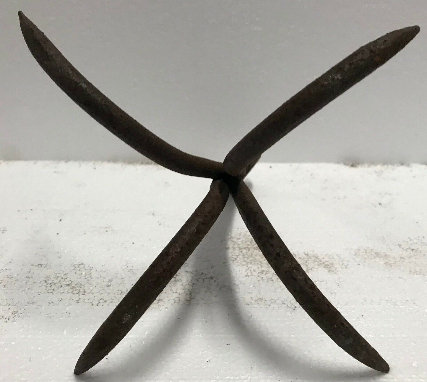 EARLY 19TH C. CAST IRON 4 PRONG GAME HOOK - KITCHEN IRON