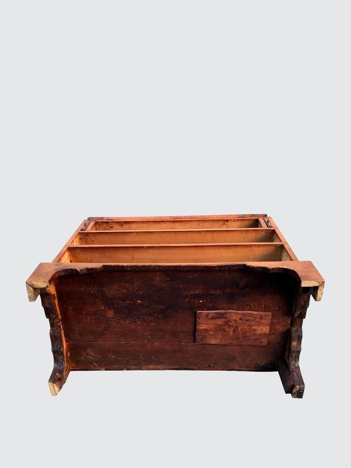 18TH CENTURY QUEEN ANNE PERIOD TIGER MAPLE DESK-A TREASURE!
