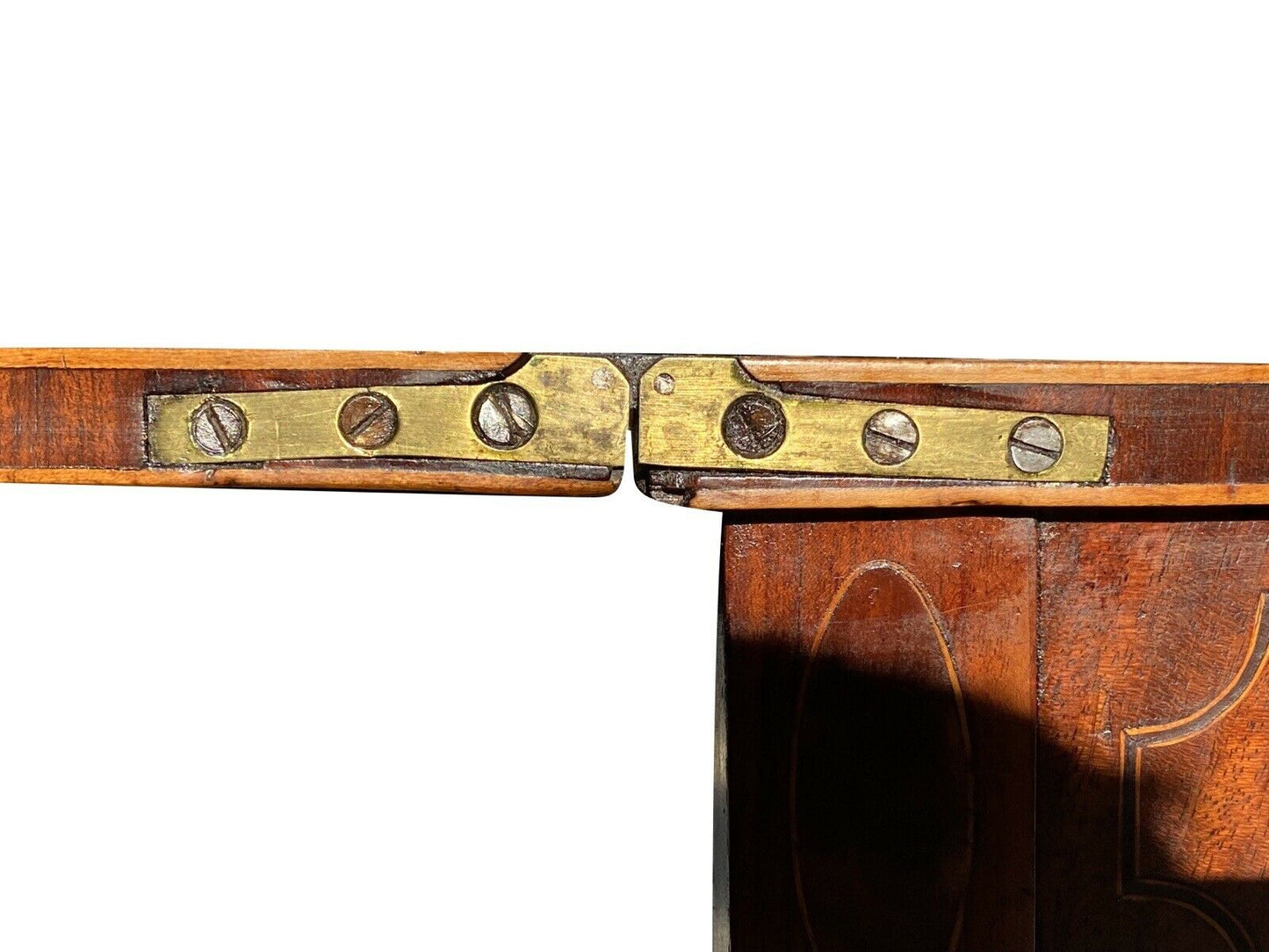 19th C Antique Mahogany Federal Period Card Table / Game Table - Daniel Clay