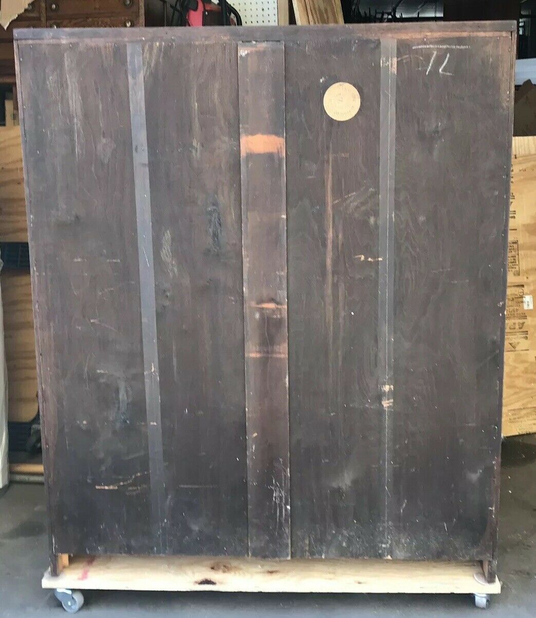 20TH C ANTIQUE ARTS & CRAFTS STYLE OAK BOOKCASE BY PAINE FURNITURE CO. BOSTON MA