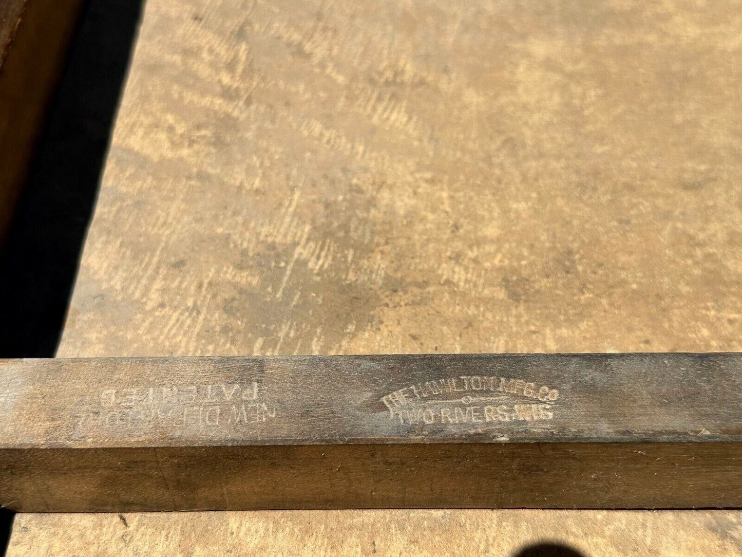 Antique Arts & Crafts Oak Flat File Printers Cabinet With 20 Drawers by Hamilton