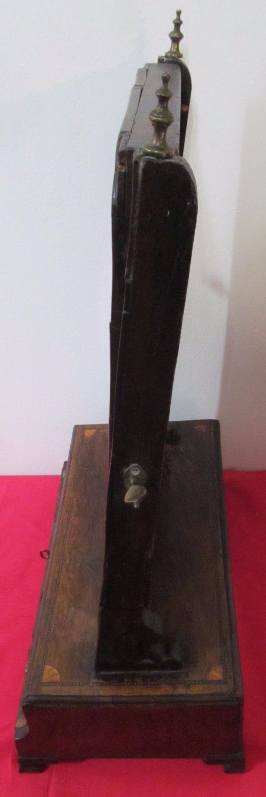 IMPORTANT EARLY 18TH CENTURY INLAID QUEEN ANNE SHAVING MIRROR-BEST SPECIMEN!