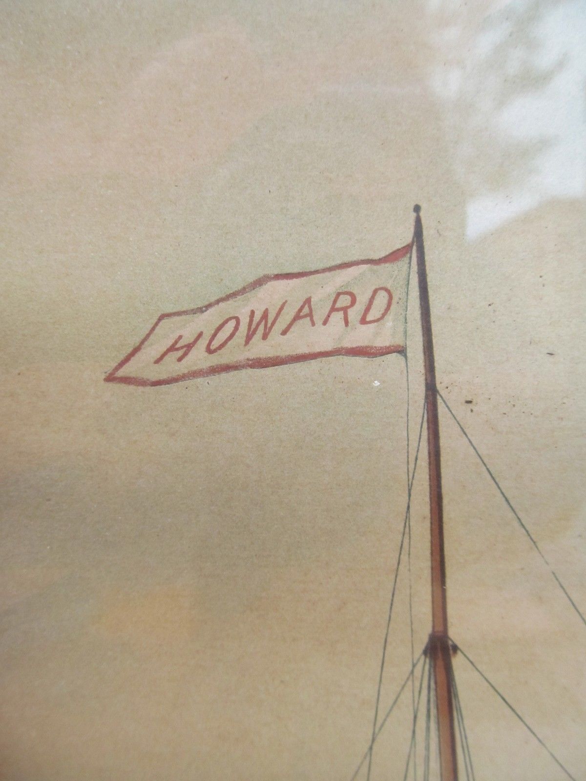 RARE A. HOEN BALTIMORE PRINT OF THE STEAMSHIP HOWARD