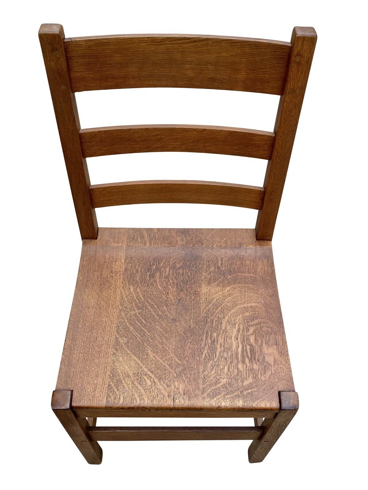 20TH C ANTIQUE L & JG STICKLEY TIGER OAK SIDE CHAIR #950