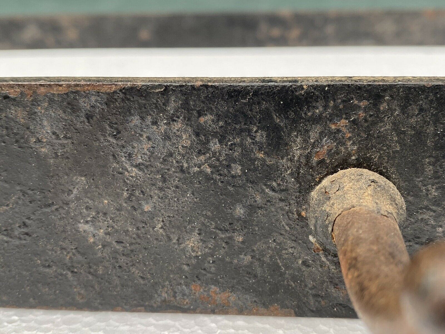 19TH C ANTIQUE CAST IRON KITCHEN POT / PAN RACK ~ COUNTRY PRIMITIVE