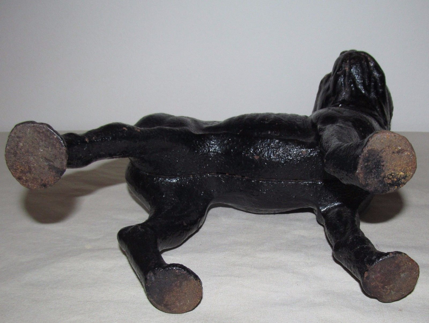 ANTIQUE HUBLEY BOSTON TERRIER DOOR WEIGHT-BEST PAINT SURFACE