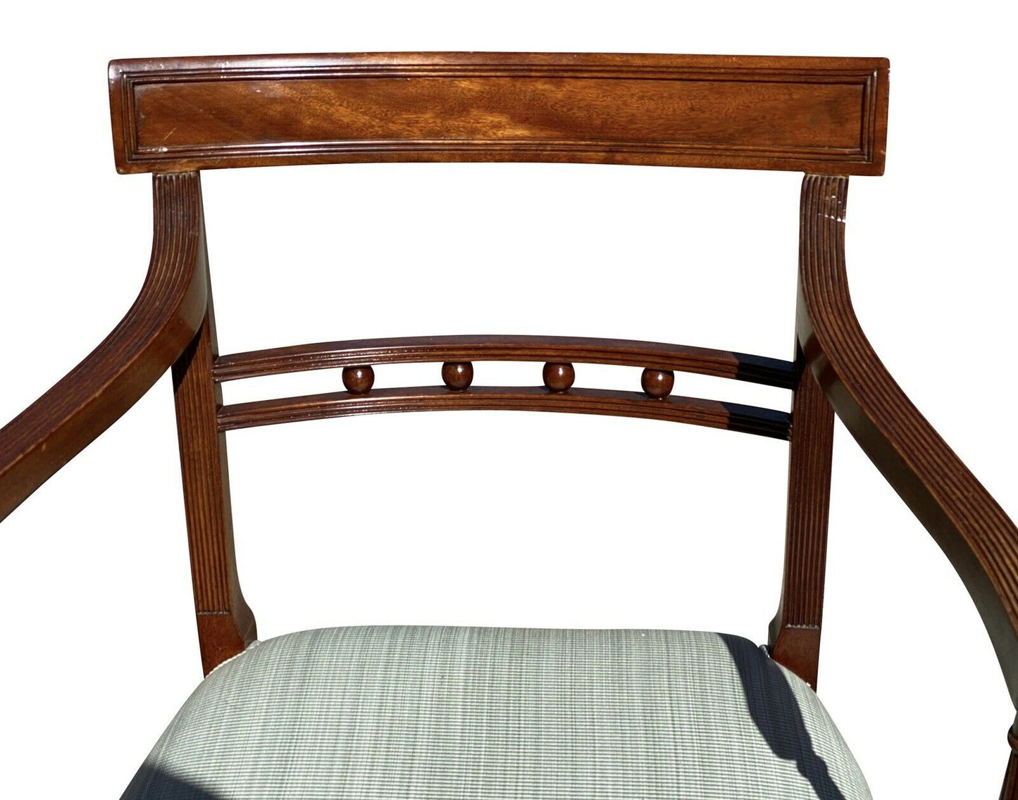 19TH C SET OF 8 ANTIQUE FEDERAL PERIOD MAHOGANY DINING CHAIRS