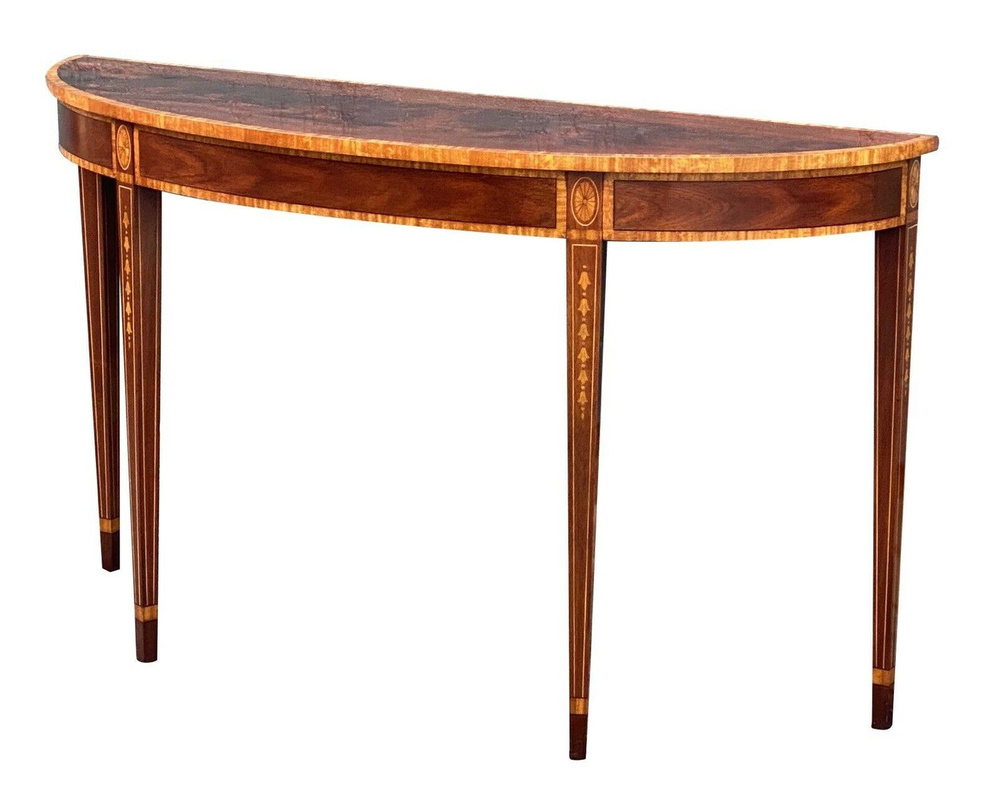 20th C Henkel Harris Federal Antique Style Mahogany Console Table