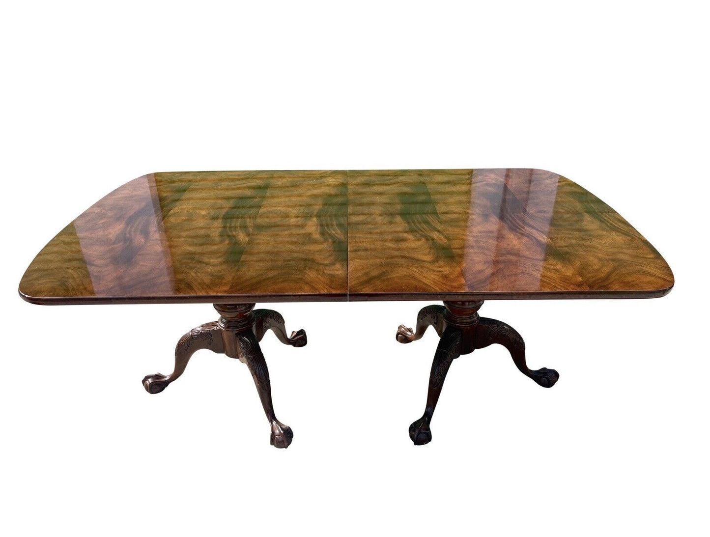 Chippendale Style Mahogany Ball & Claw Carved Dining Table by Henredon - 10 Feet