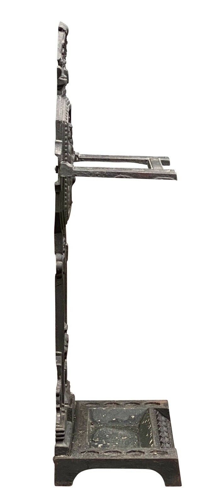 19th C Antique Victorian Cast Iron Umbrella Stand ~ Robert Burns & Highland Mary