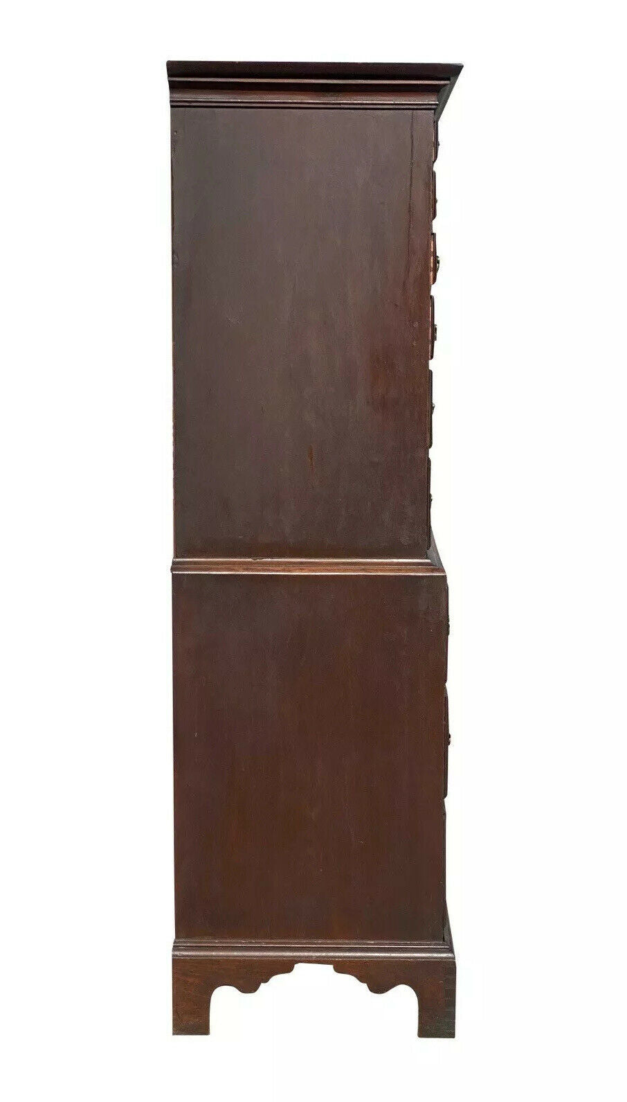 18th C Antique Connecticut Chippendale Tall Chest / Dresser