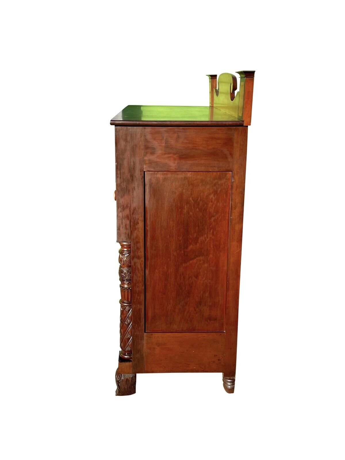 Early 19th Century Vermont Federal Butler's Desk in Bird's Eye Maple & Mahogany