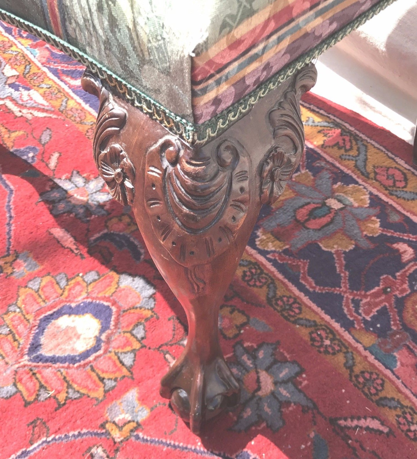 SET OF 8 ANTIQUE CHINESE CHIPPENDALE HIGHLY CARVED MAHOGANY DINING ROOM CHAIRS