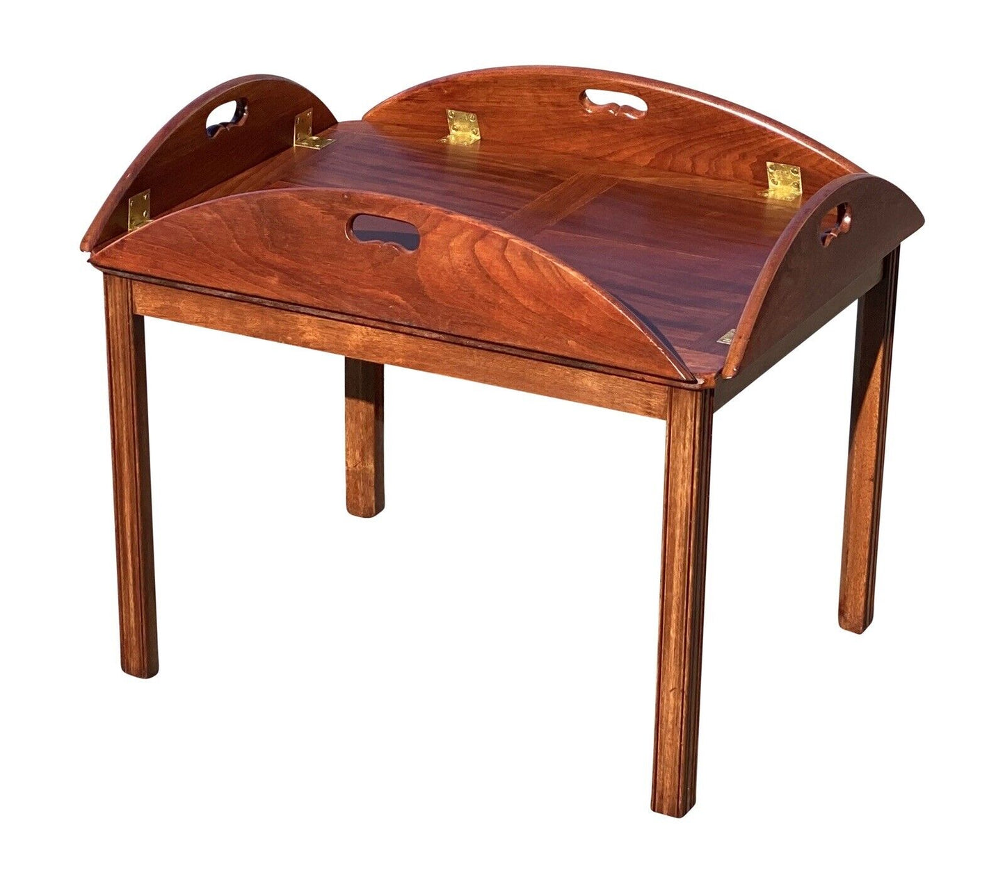 20th C Vintage Mahogany Chippendale Style Butlers Table / Coffee Table