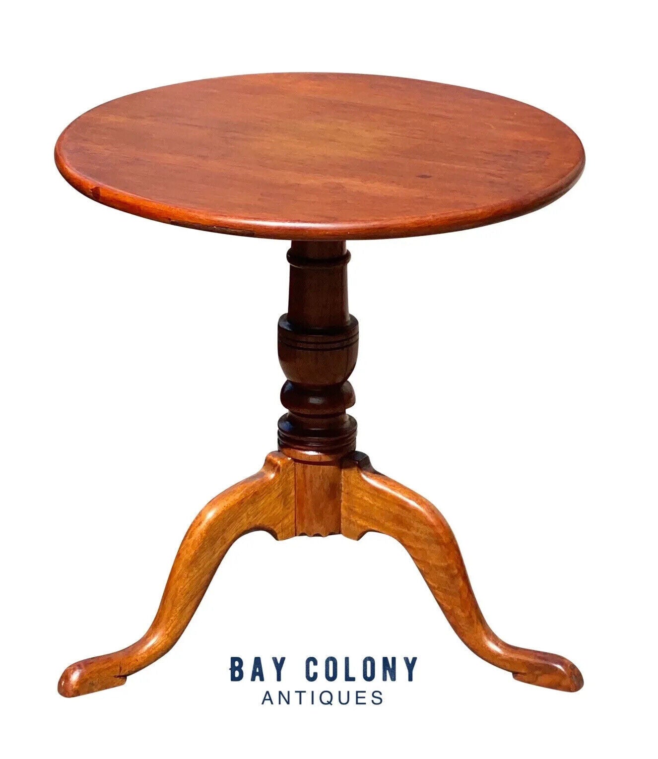 Queen Anne Style Southern Walnut Wine Table With Snake Legs - Rare Size and Form