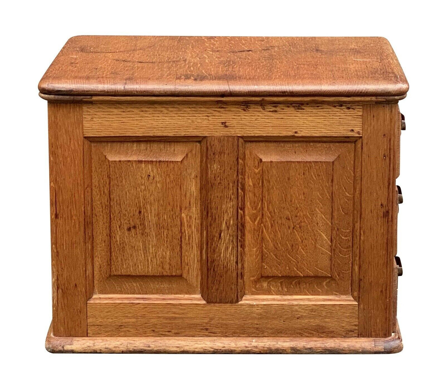 20th C Antique Tiger Oak Desktop File Cabinet ~ Library Bureau Sole Makers