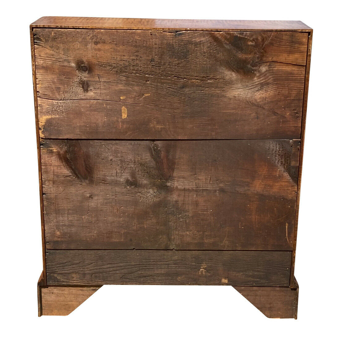 18TH C ANTIQUE TIGER MAPLE CHIPPENDALE SLANT LID SECRETARY DESK