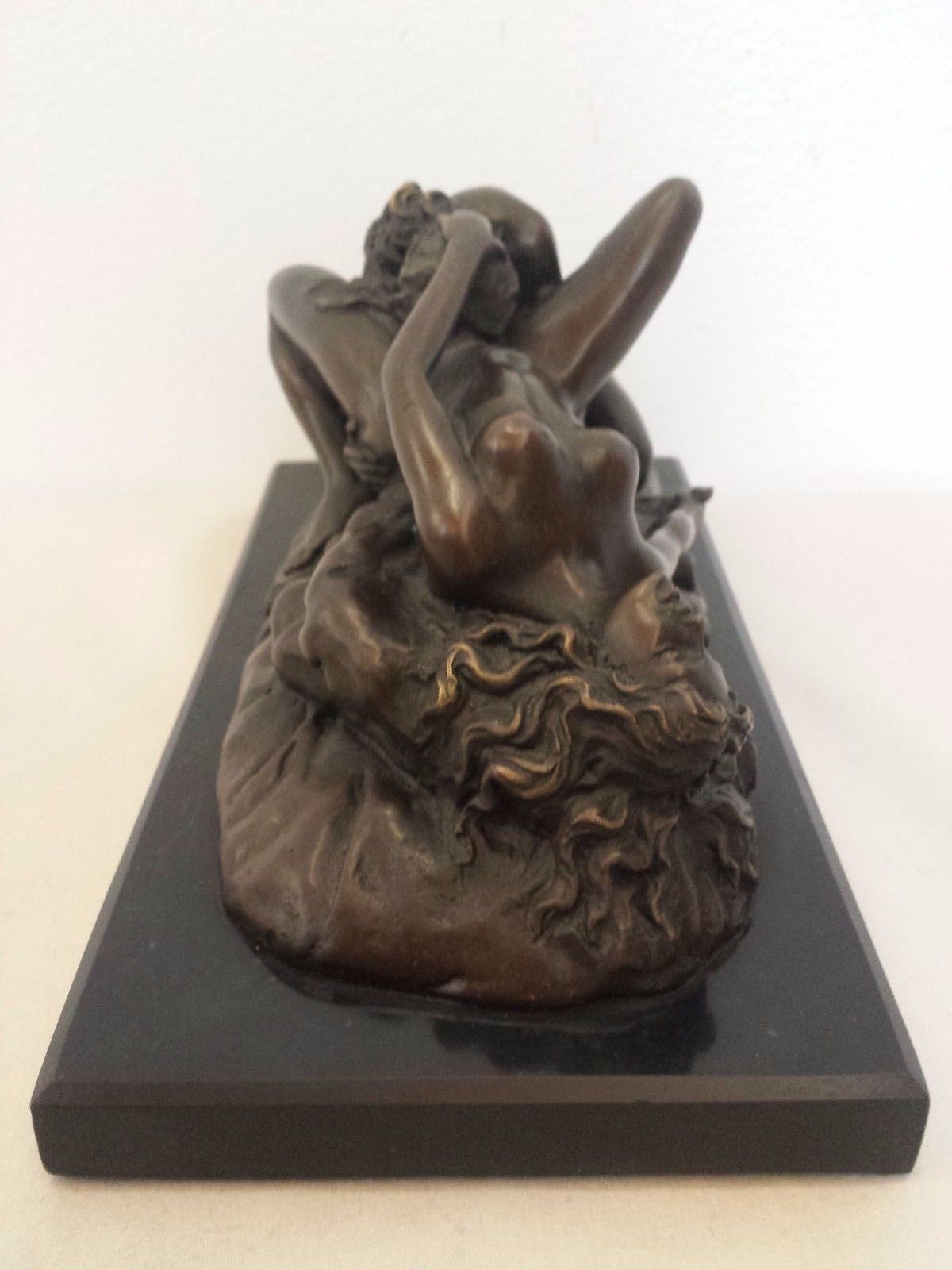 EROTIC BRONZE DEPICTING LESBIAN LOVERS-EXCEPTIONAL QUALITY-JM LAMBEAUX