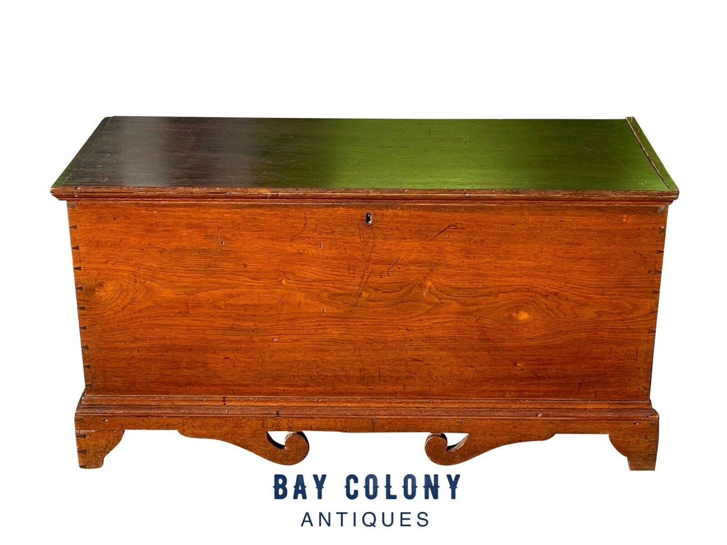 Antique Queen Anne Walnut Southern Blanket Box Circa 1780 - North Carolina