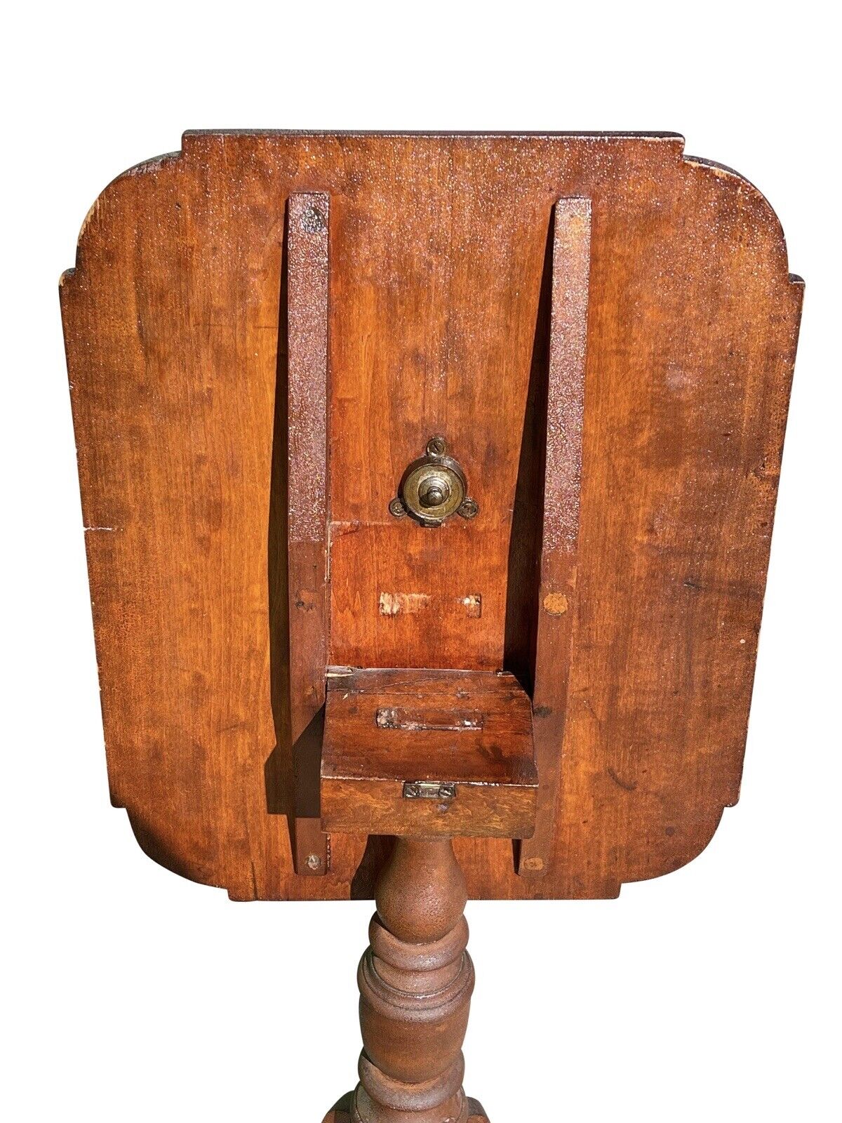 Federal Cherry New England Candlestand With Spider Legs & Ovolo Top Circa 1790