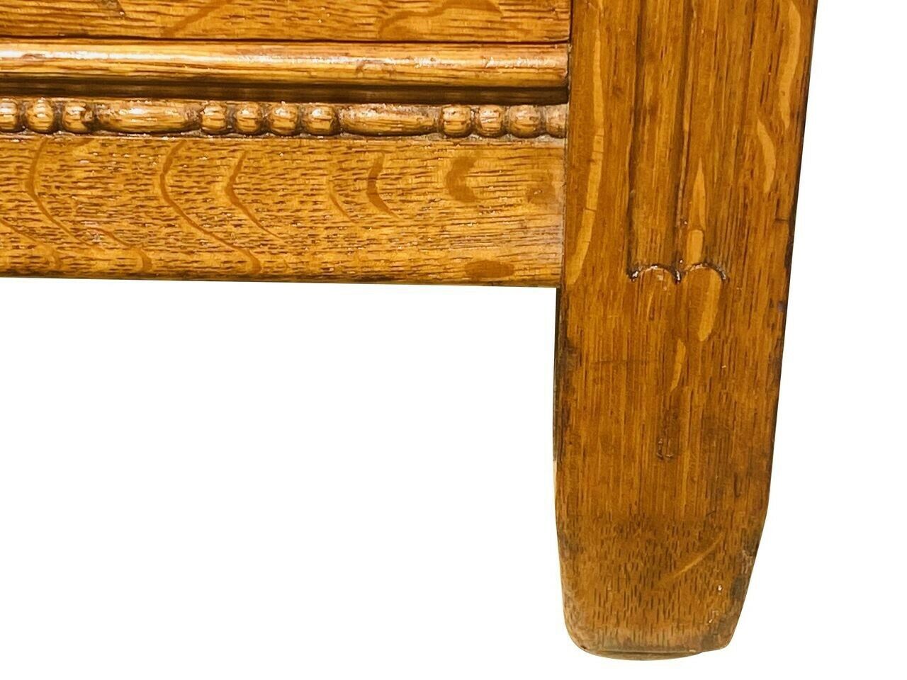 19TH C ANTIQUE VICTORIAN TIGER OAK HAT BOX DRESSER / TALL CHEST