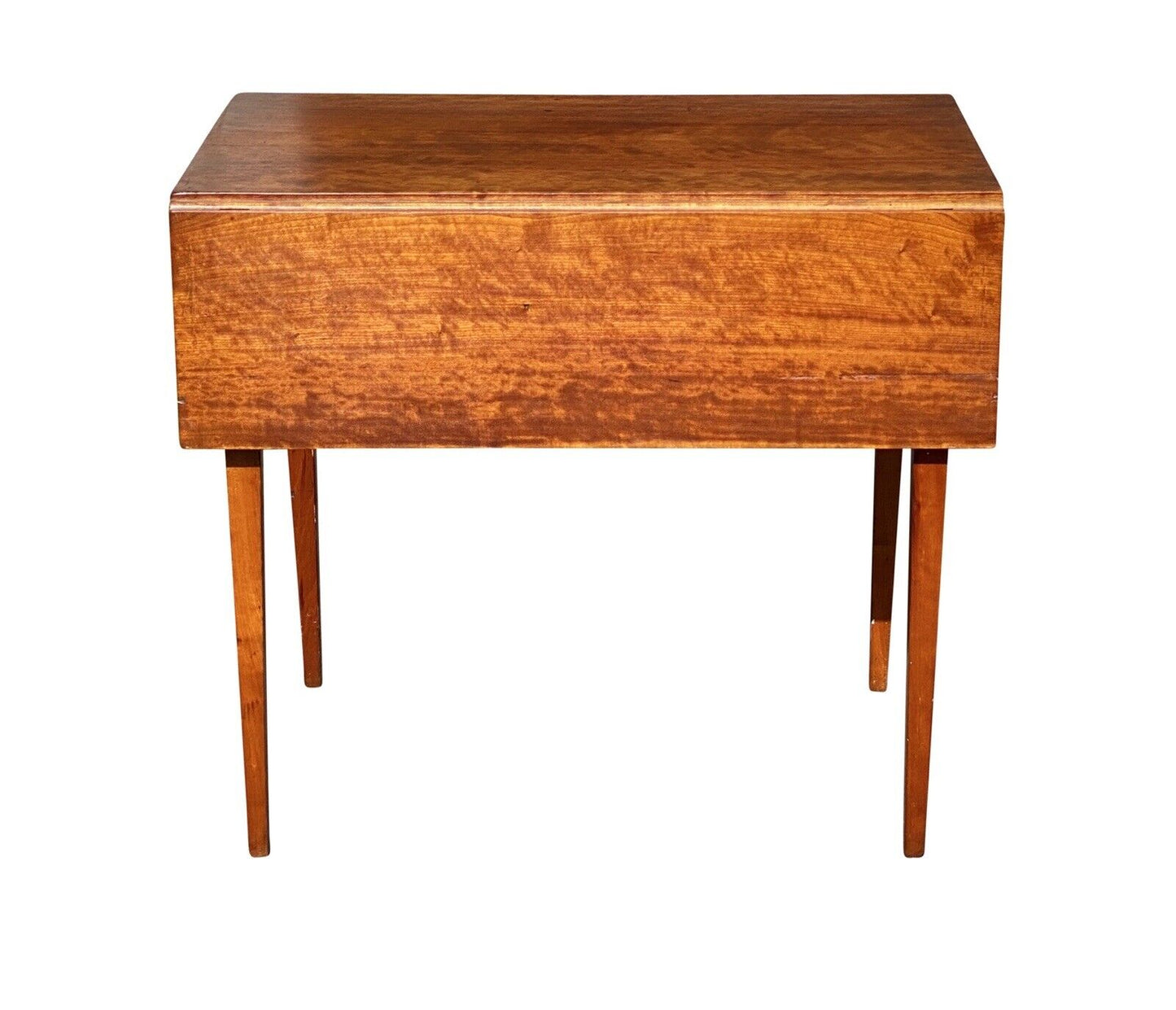 19th C Antique Federal Period Cherry Drop Leaf Pembroke Table With Drawer