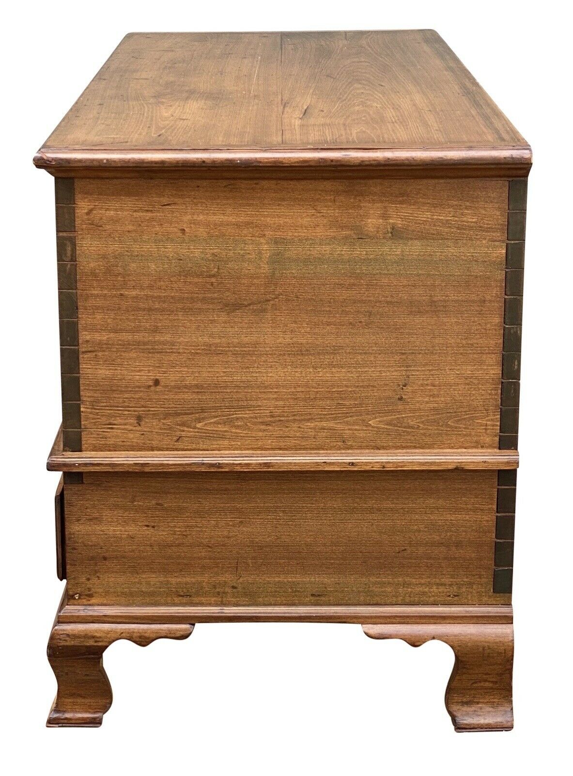 20th C Queen Anne Antique Style Pennsylvania Softwood Blanket Chest with Drawers