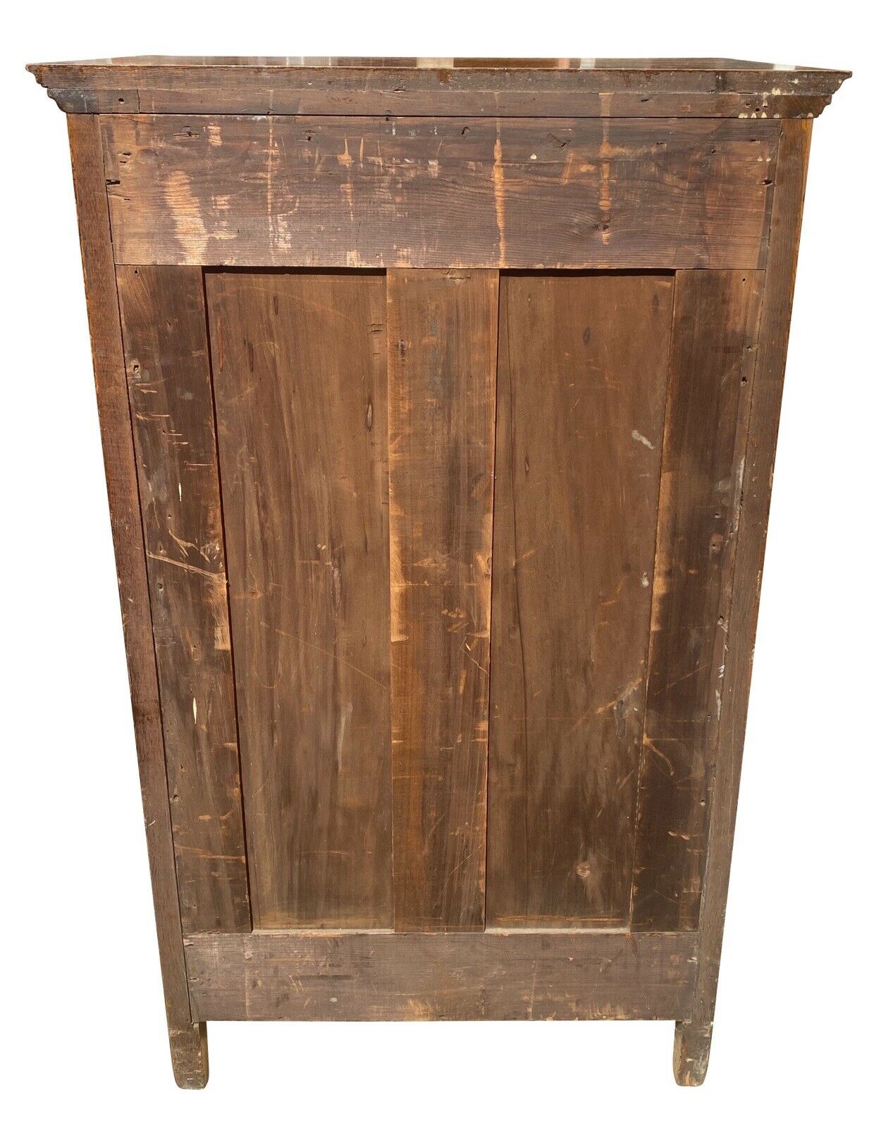 19TH C ANTIQUE VICTORIAN TIGER OAK HAT BOX DRESSER / TALL CHEST