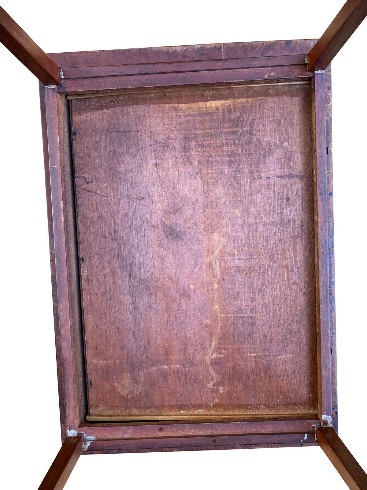 19th C Antique New Hampshire Pine Hepplewhite 1 Drawer Tavern Table