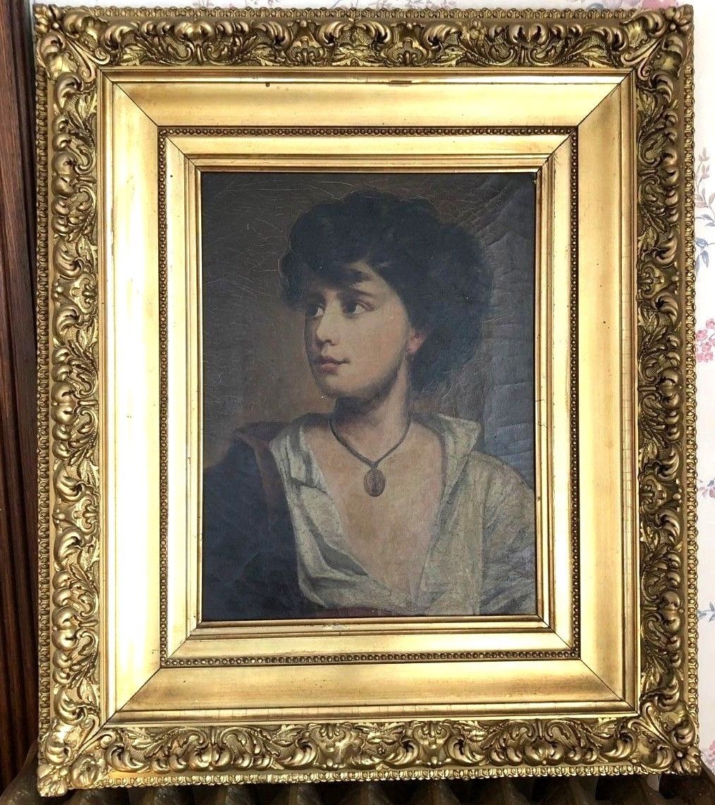 EXCEPTIONALLY WELL EXECUTED 19TH CENTURY PORTRAIT OF STRIKINGLY BEAUTIFUL WOMAN
