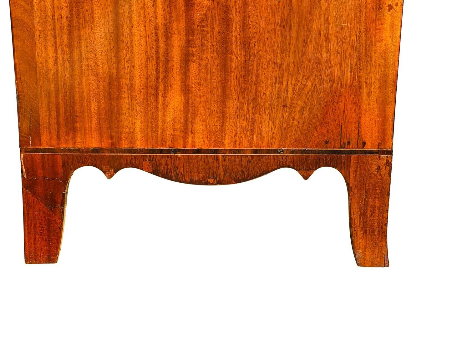 19TH C ANTIQUE AMERICAN HEPPLEWHITE MAHOGANY SLANT LID SECRETARY DESK