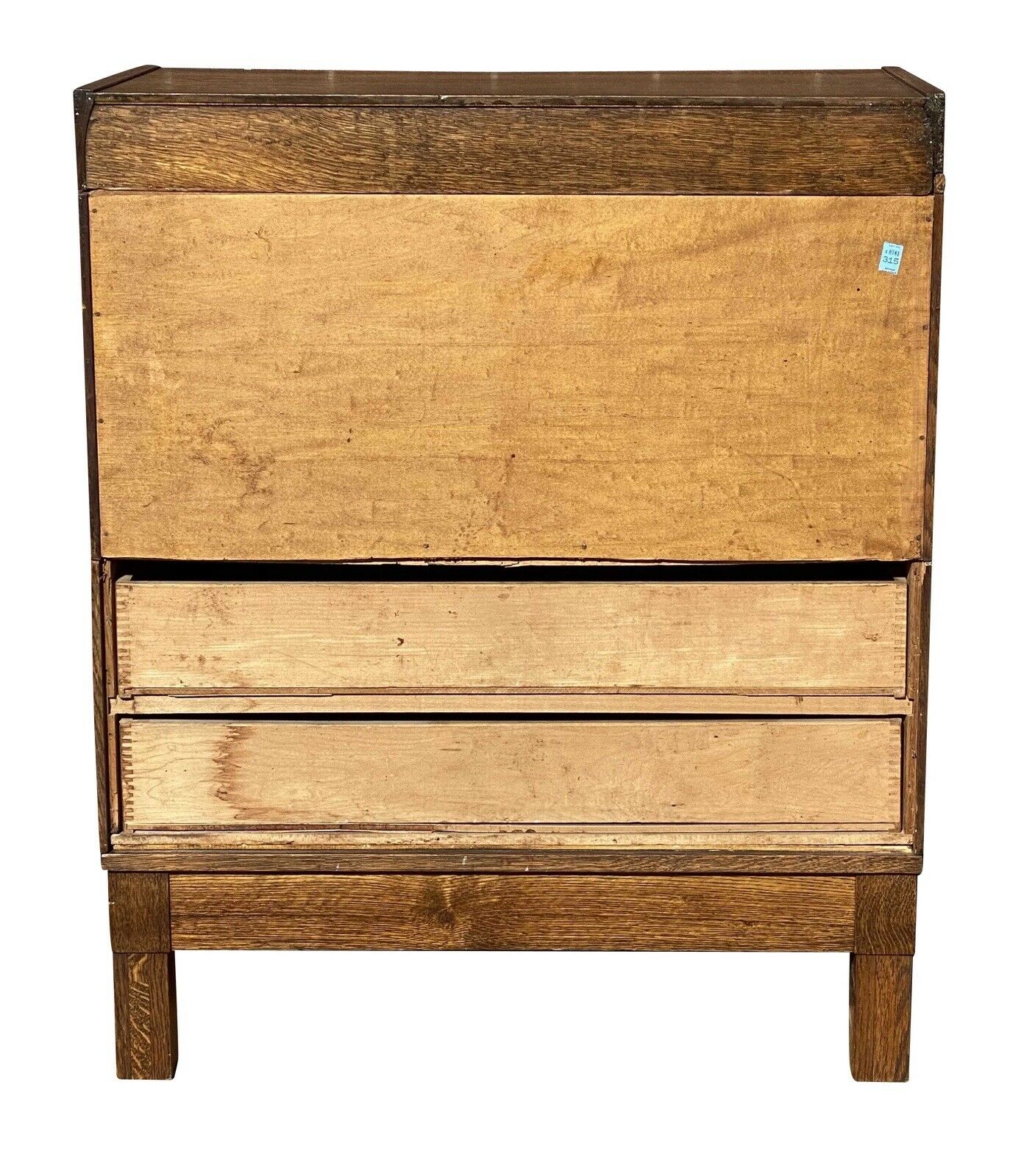 20TH C ANTIQUE ARTS & CRAFTS TIGER OAK FILE CABINET ~ OFFICE SPECIALTY MFG CO