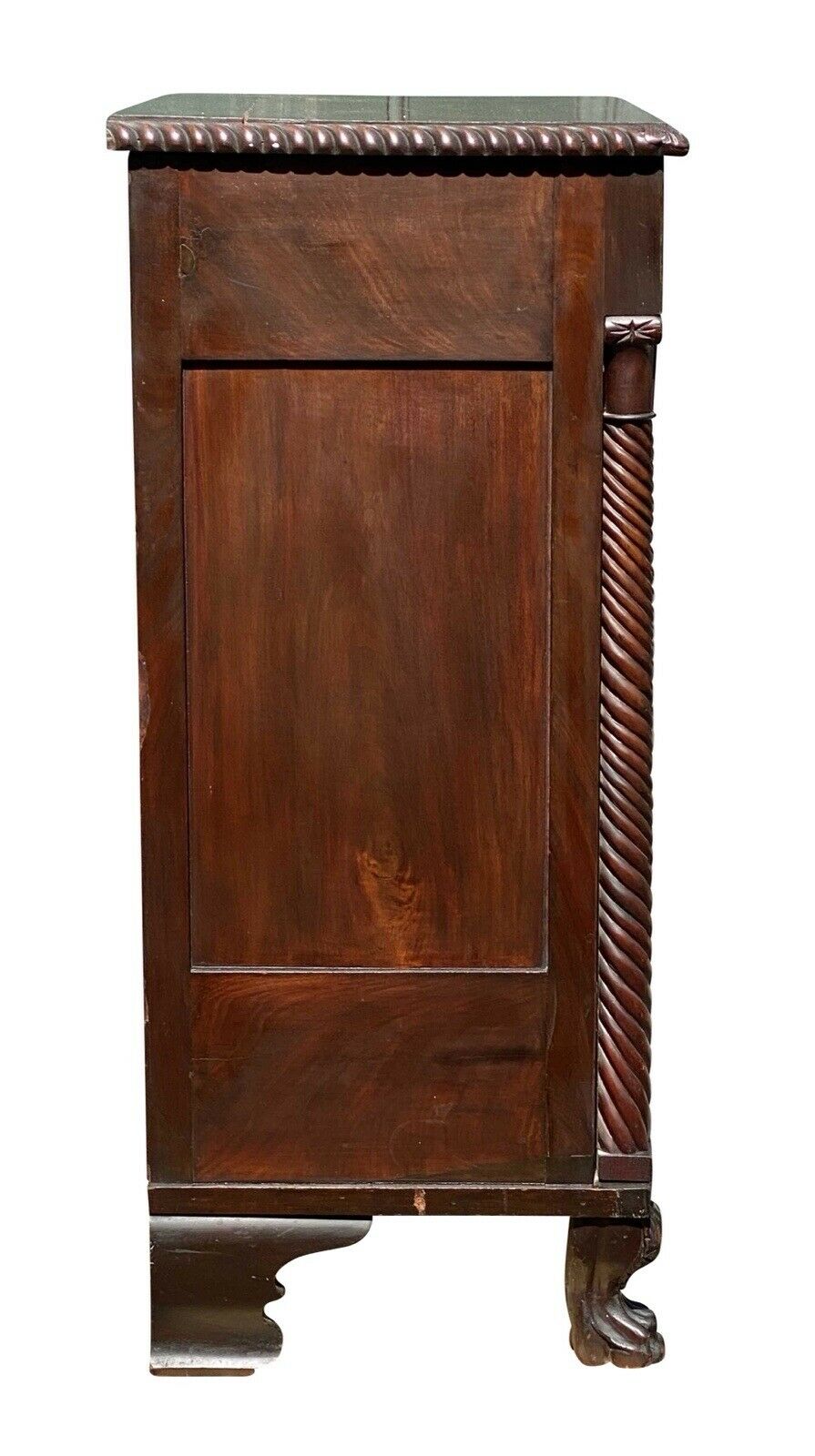 19th C Antique Pennsylvania Neoclassical Mahogany Lingerie Chest / Dresser