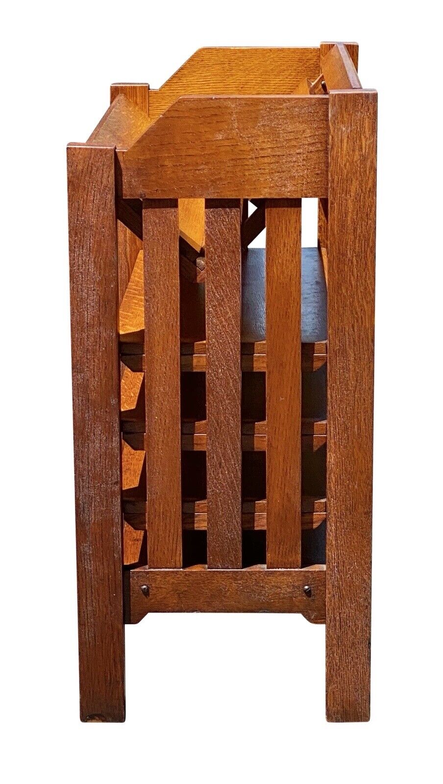 20th C Antique Arts & Crafts / Mission Tiger Oak Bookcase