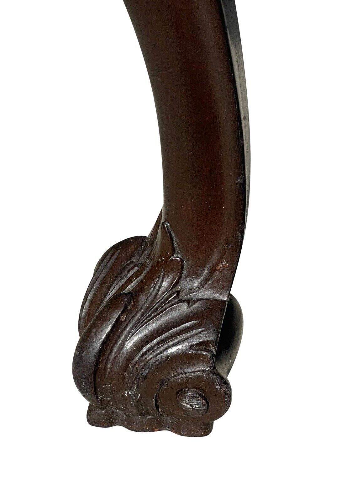 Late 19th Century Chippendale Mahogany Desk Chair - Elaborately Carved & Rare