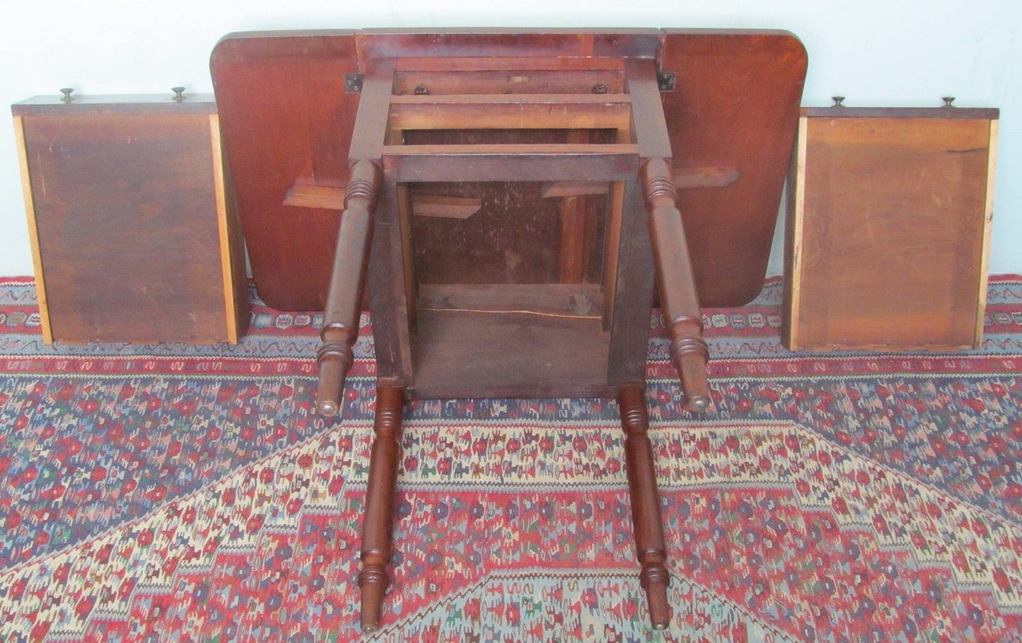 EARLY 19TH CENTURY SHERATON MID ATLANTIC CHERRY WORK TABLE