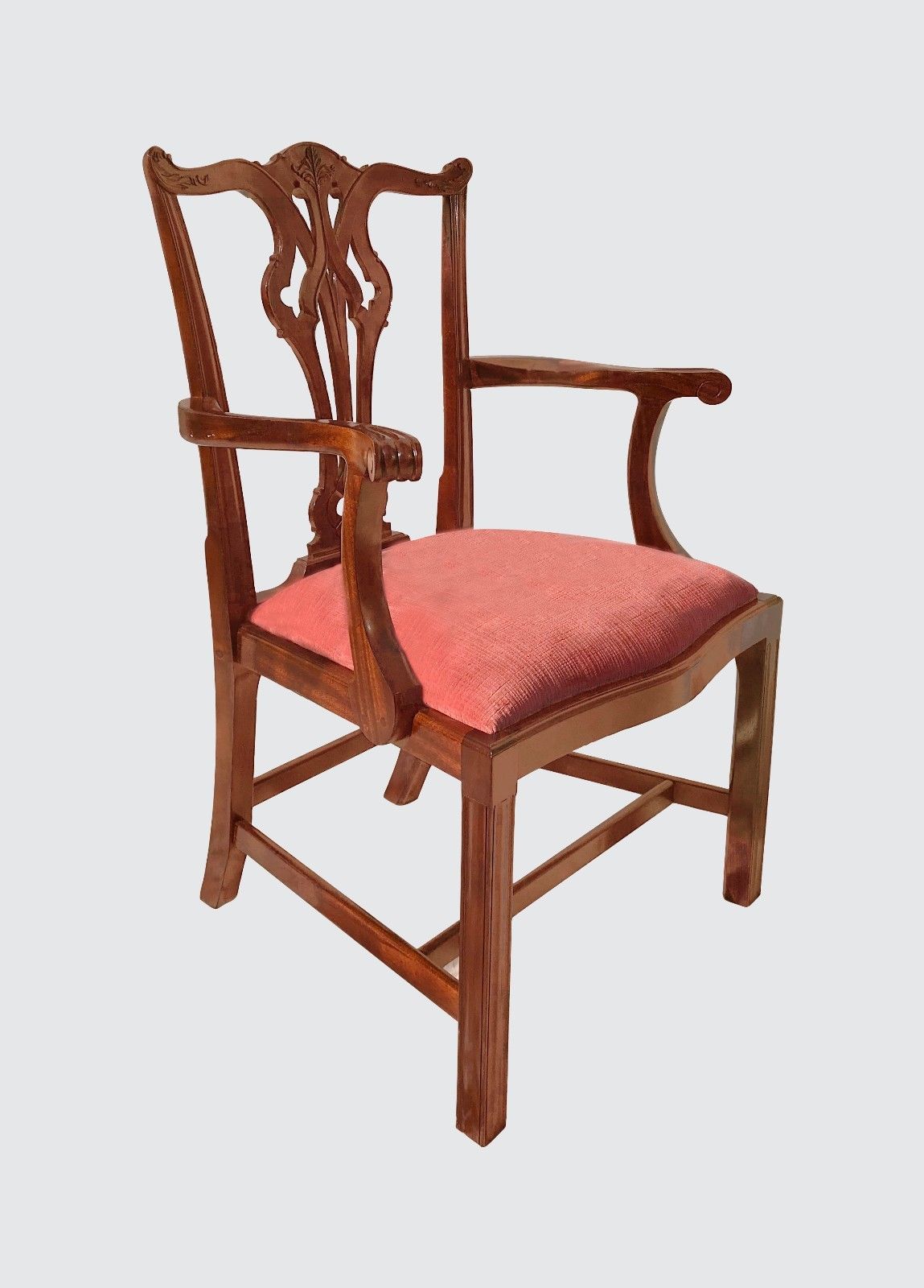 EXCEPTIONALLY FINE SET OF 10 CHIPPENDALE STYLE MAHOGANY DINING CHAIRS-A-1 COND.