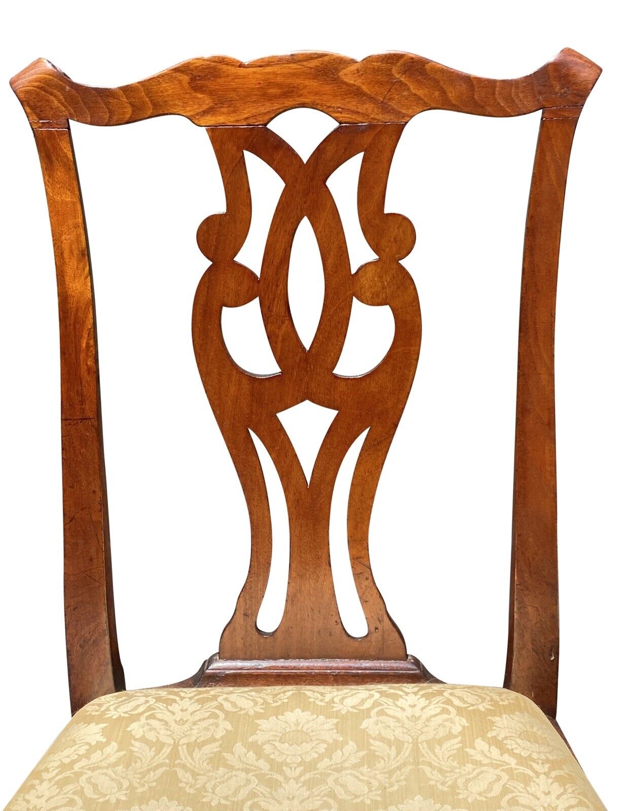 18th C Antique Pair of Chippendale Mahogany Side Chairs