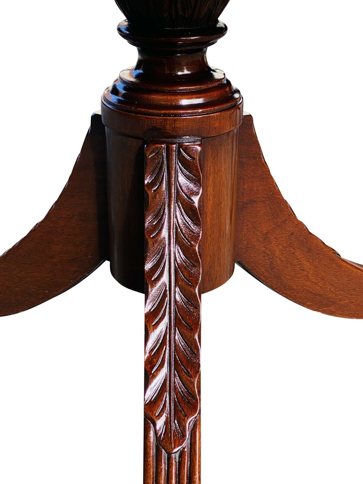 20TH C FEDERAL ANTIQUE STYLE MAHOGANY & SATINWOOD DINING / BANQUET TABLE 8+ FEET