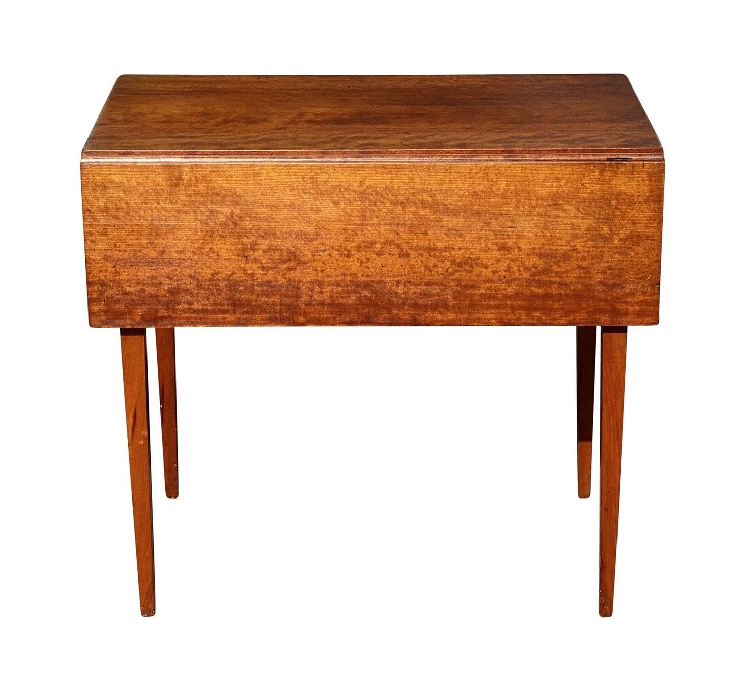 19th C Antique Federal Period Cherry Drop Leaf Pembroke Table With Drawer