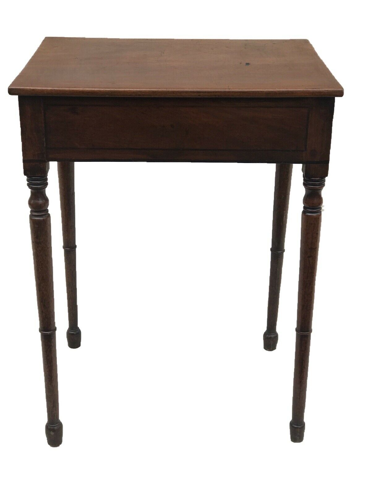 19TH C ANTIQUE SOUTHERN WALNUT SHERATON WORK TABLE ~~ NIGHT STAND / END TABLE