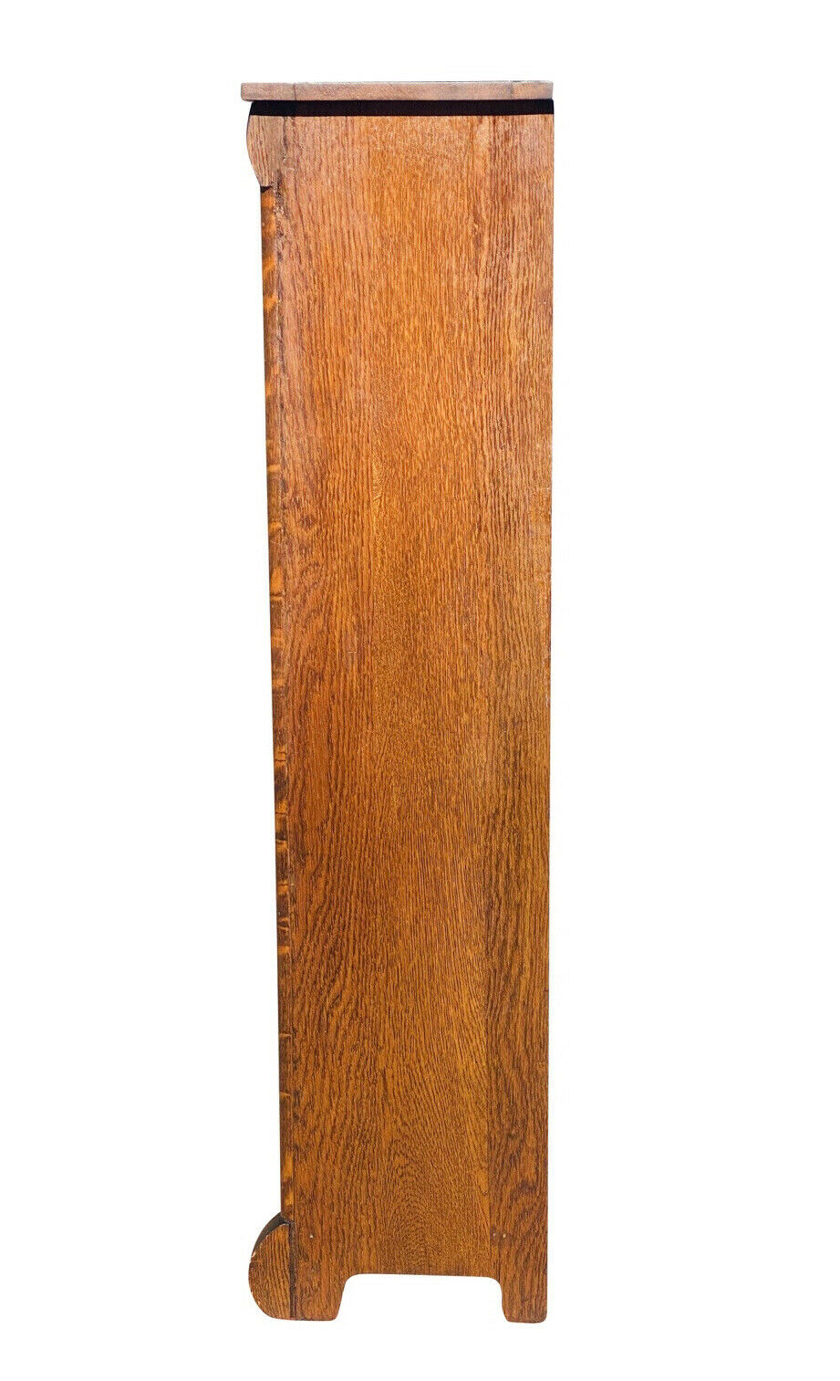 20TH C ANTIQUE TIGER OAK DOUBLE DOOR BOOKCASE / CABINET ~ BLANCHARD HAMILTON