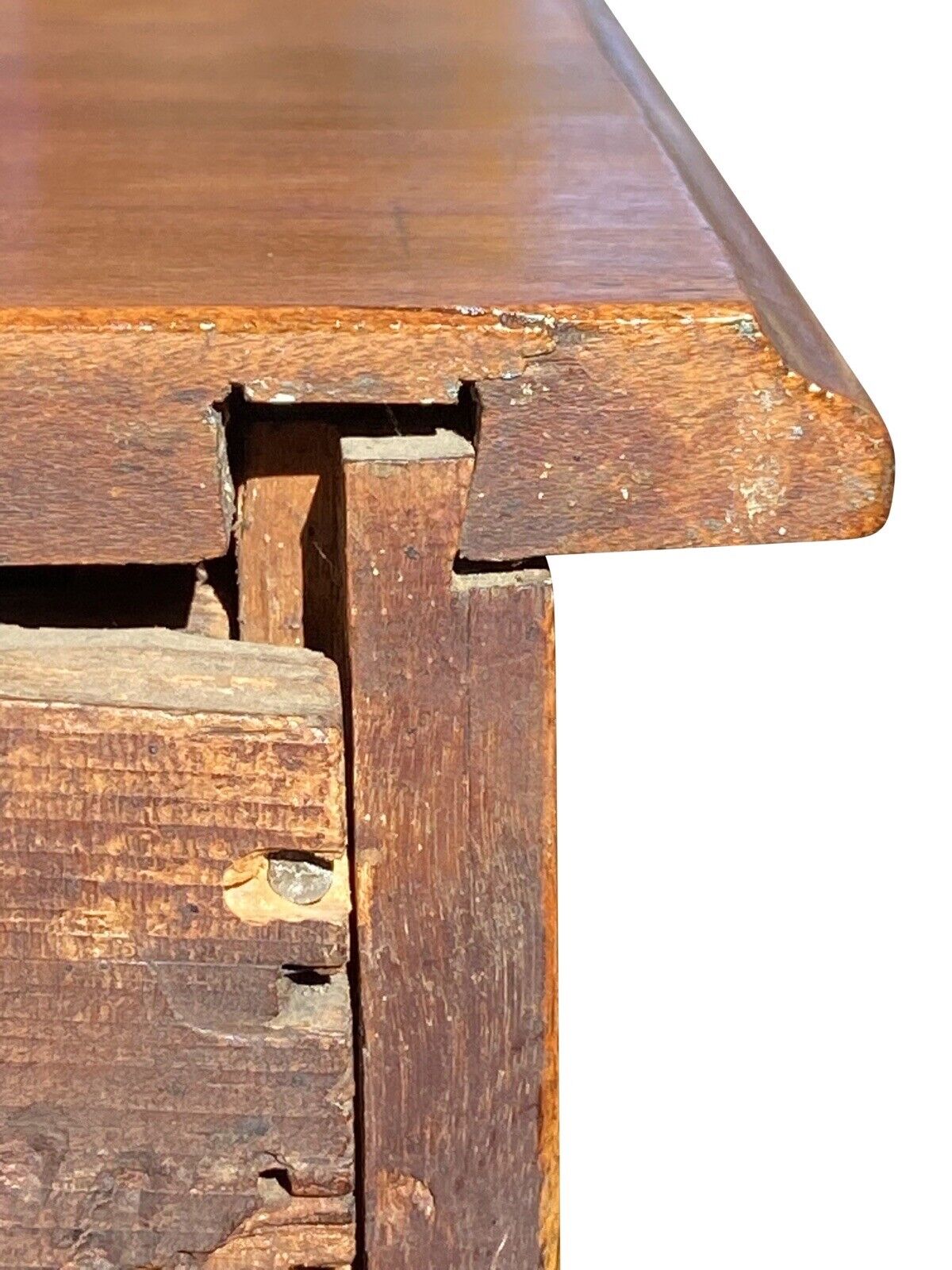 18th C Antique New Hampshire Chippendale Flame Birch Chest of Drawers / Dresser