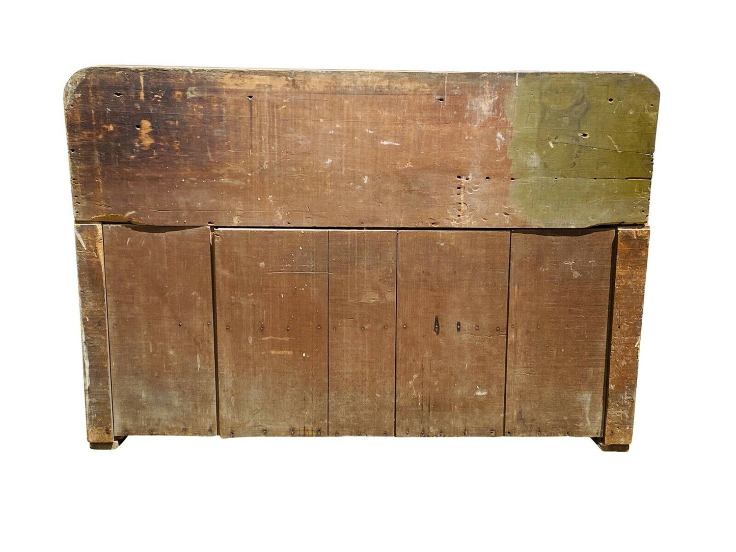 19TH C ANTIQUE COUNTRY PRIMITIVE PUMPKIN PINE DRY SINK ~ SIDEBOARD / SERVER