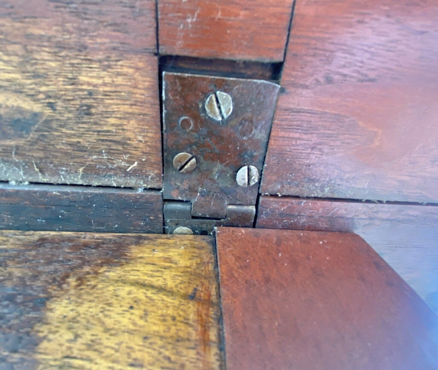 Antique New England Cherry Drop Leaf Dining Table / Farmhouse Table