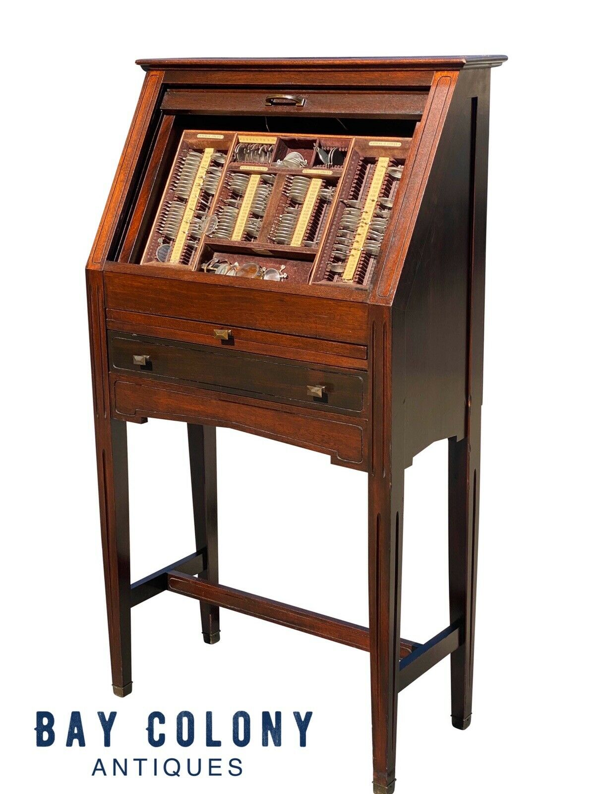 20TH C ANTIQUE INDUSTRIAL MAHOGANY OPTOMETRIST CABINET ~ MEDICAL ANTIQUE