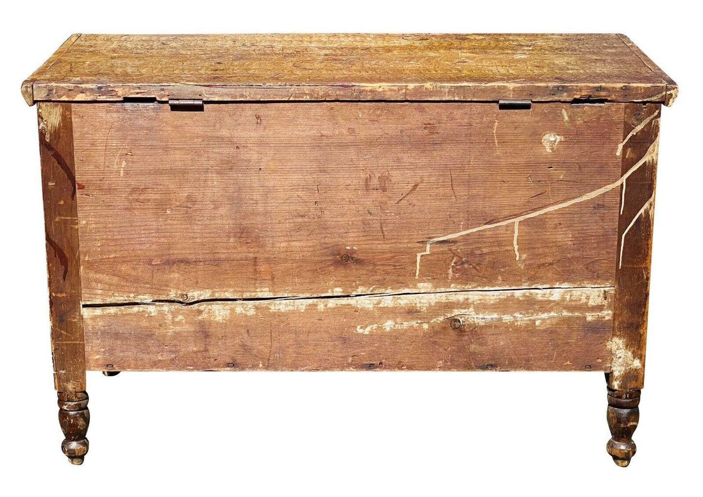 18TH C ANTIQUE FEDERAL PERIOD SNYDER COUNTY PENNSYLVANIA GRAIN PAINTED BOX