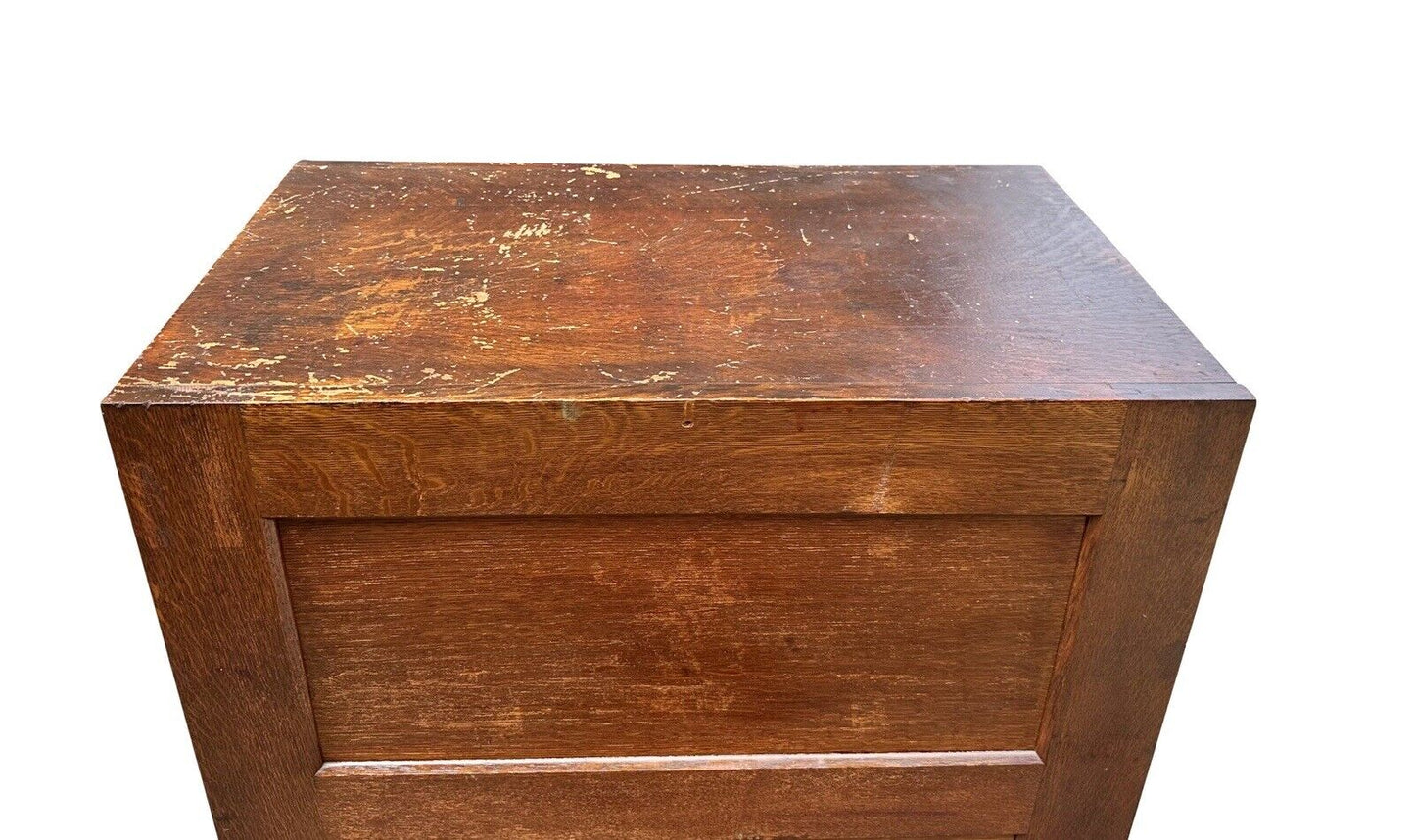 Antique Oak 4 Drawer Wood File Cabinet - Weis Furniture Company