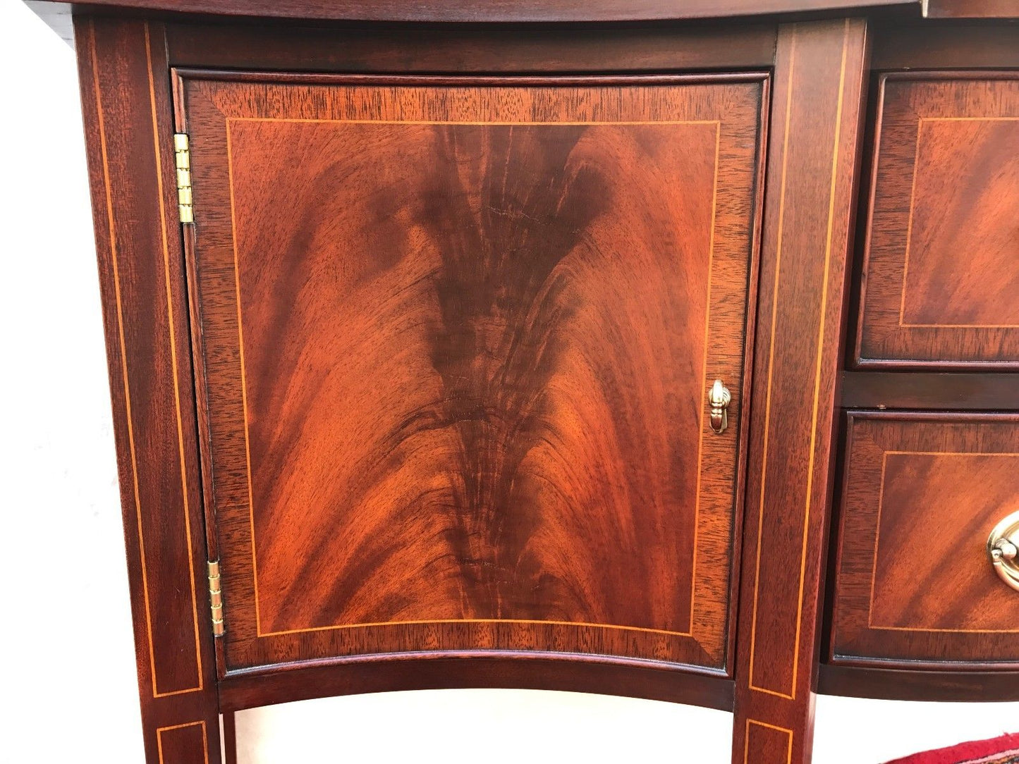 HENKEL & HARRIS MAHOGANY INLAID BRANDY BOARD SERVER-RARE DIMINUTIVE SIZED
