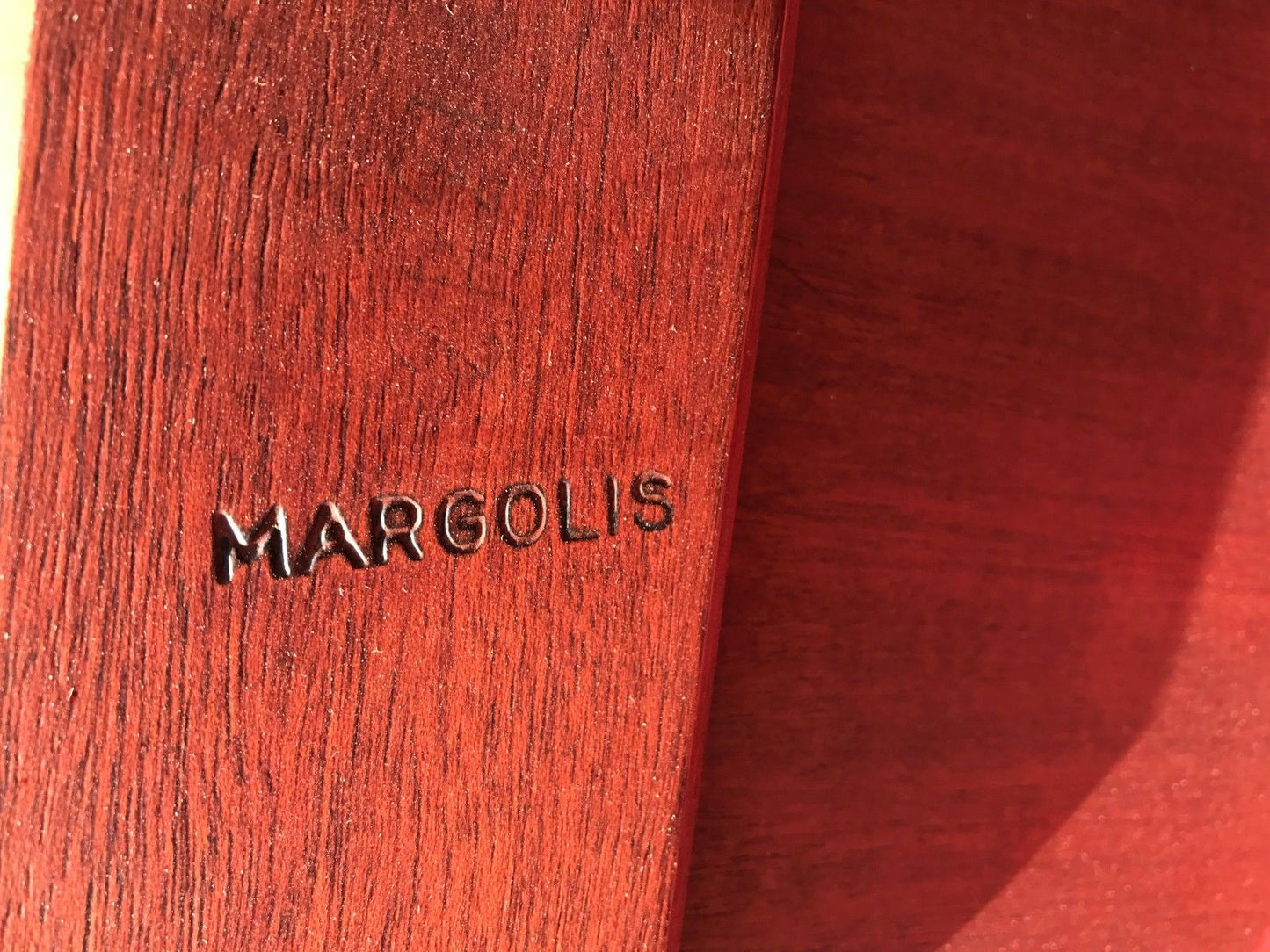 FEDERAL STYLE INLAID MAHOGANY TWO TIER SPADE LEG TABLE BY NATHAN MARGOLIS